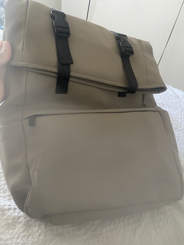 Khaki beige backpack bag - /,