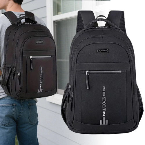 Black backpack rucksack large - black,